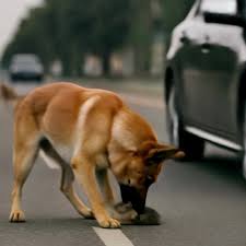That moment made the whole street corner stop breathing. People silently watched the dog put the kitten on the grass and then bowed its head to watch, its eyes shining with gentle worry. Many people ...