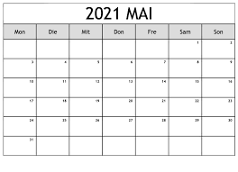 Der jahreskalender 2021 steht dir auch als download zur verfügung. Kalender 2021 Mai Zum Ausdrucken Schulferien Kalender