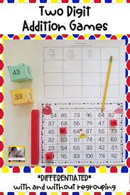 This Game Is A Fun Hands On Activity That Engages Students As They Practice Adding Two Digit Numbers With And Without R Addition Games Math Resources Teaching