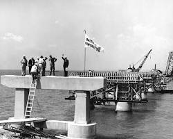 Chesapeake Bay Bridge under construction