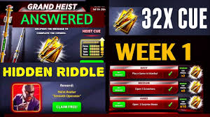Grand heist riddles week 1 hidden riddle answered 8bp 8 ball pool. Grand Heist Riddles Week 2 Answered 8bp 8 Ball Pool Youtube