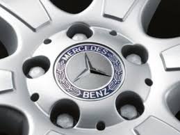 Cache Moyeu Mercedes Couronne Lauriers Noir Commander