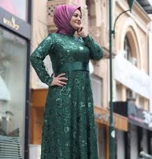 Dress brokat untuk penampilan memikat. Model Baju Muslim Pesta Untuk Badan Gemuk Hijabfest