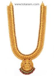 22k Gold Lakshmi Kasu Long Necklace Temple Jewellery Gold Jewelry Stores Bridal Gold Jewellery Gold Temple Jewellery