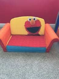 It sports thick, overstuffed cushions that make you feel like you're sitting on square clouds. Elmo Couch Sofa Sesame Street Cookie Monster Kids Baby Big Bird For Sale In Voorhees Nj 5miles Buy And Sell