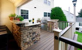Outdoor kitchen cabinets and surfaces must be able to withstand your climate's weather conditions. Outdoor Deck And Patio Kitchen Designer And Contractor Amazing Decks