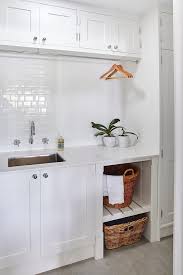 cabinets and tension rod drying rack