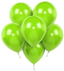 Amazon Com Lime Latex Balloons 12 Inch 320 G Light Green 100 Pack Health Personal Care
