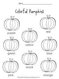 Free Color Words Worksheet Fall Preschool Halloween Preschool Fall Kindergarten