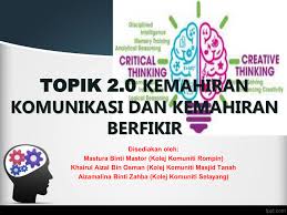 Topik 2 0 Kemahiran Komunikasi Dan Kemahiran Brfikir 2 Pages 1 17 Text Version Anyflip
