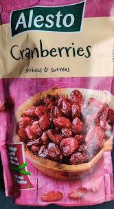 Canneberges Sechees Sucrees Alesto 200 G
