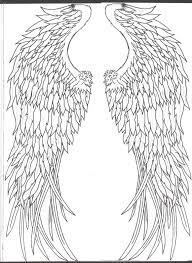 Another Wing Tattoo Sketch By Capriel Wings Tattoo Winged Stencil Angel Wings Tattoo On Back