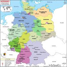 This clean map comes with space for additional information like markers, text and symbols. Political Map Of Germany Germany States Map