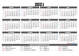 Version for the united states with federal holidays. 2021 Calendar Printable One Page 9 Templates