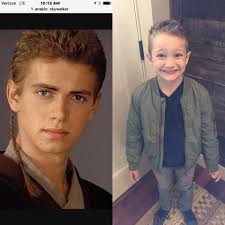 Luke Skywalker showing off his new haircut. My handsome fur-son.