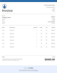 Self Employed Invoice Template Best Free And Simple Templates