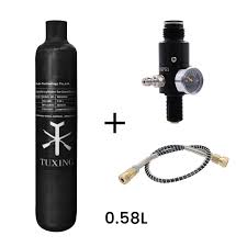 TUXING 0.58L Carbon Fiber Cylinder 4500psi/300Bar for PCP ...