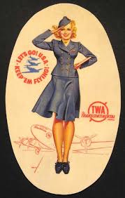 Maybe you would like to learn more about one of these? Twa Oval Shaped Petty Girlie Pin Up Style Flight Attendant Etsy