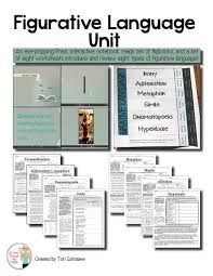 Figurative Language Unit Prezi Flip Book And Worksheets Figurative Language Unit Figurative Language Teaching Figurative Language