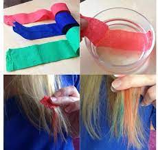 Color Your Hair With Streamers 1 Get A Color Of Streamer You Want 2 Get The Stream Como Tenir El Cabello Como Pintarse El Cabello Como Tenirse El Pelo
