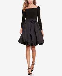 Lauren Ralph Lauren Jersey Taffeta Dress Lighthouse Navy 12 Macy Dresses Wet Look Dress Mixed Media Dress