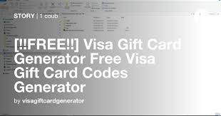 Leave a comment on free visa gift card codes generatore. Free Visa Gift Card Generator Free Visa Gift Card Codes Generator Coub