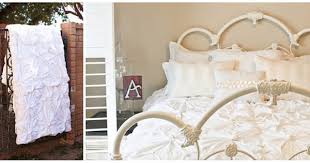 Anthropologie Inspired Knotted Quilt Tutorial Pt 2 Duvet Tutorial Anthropologie Bedding Wrought Iron Beds