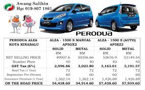 Harga kereta alza advance 2016. Kereta Alza Baru Mpv Perodua Newface Di Kota Kinabalu Sabah January 2016