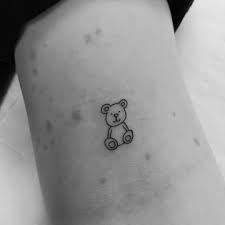 S T E P H E N D O Y L E On Instagram Tiny Teddy From The Other Day Minimaltattoo Minimalisticta Teddy Bear Tattoos Bear Tattoos Tiny Tattoos For Girls