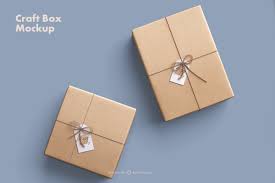 Download Craft Paper Giftbox Mockup Paper Crafts Papercrafting Gifts Mockup