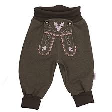 Babyjogger Lederhose Rosarot Babyjogger Jogginghose Mit Angesetztem Eingriff Und Stickereien Elastischer Bund Lustige G Lederhose Baby Kind Mode Babyhose