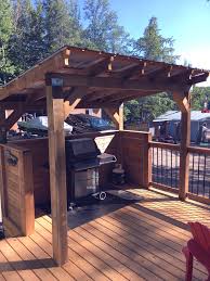 Grillecke Garten Garten Garten Grilling Patio Nestling A Built In Barbecue Surrounded By Wealthy Planti Barbecue Design Outdoor Grill Station Cooking Gazebo