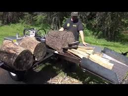 New Wolfe Ridge Mfg Fc16 Conveyor And 35 Sho Box Wedge Log Splitter Trial Run Youtube Log Splitter Wood Splitter Conveyor