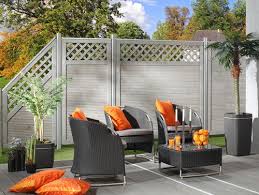 Sichtschutz Farbige Lasur Br Outdoor Dekorationen Sichtschutzzaun Terassenideen