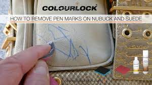 How To Remove Pen Marks On Nubuck And Suede Youtube