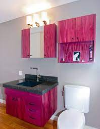 The hardness of wood varies with the direction of the wood grain, and varies from piece to piece. Pin By Ellen Mcfarlane On Crafty Wonderland Purple Kitchen Cabinets Purple Kitchen Home Kitchens