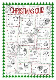 25/09/2021 · here are 50 fun christmas trivia questions with answers, covering christmas movie trivia, holiday songs, and traditions for adults and kids. Christmas Quiz Esl Worksheet By Fiolek