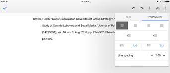 How Do I Create A Hanging Indent In Google Docs On My Ipad Ask Com Library