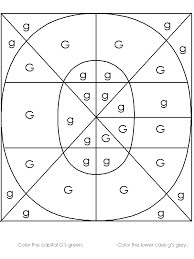 Letter g coloring pages for toddlers. Hidden Image Worksheet Alphabet Recognition