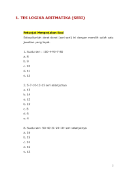 Download Soal Psikotes Dan Jawabannya