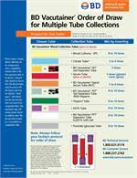 bd vacutainer venous blood collection tube guide wall chart