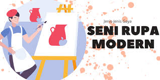Melukis ketika kertas berada dalam keadaan kering 3. Jenis Jenis Gaya Seni Rupa Modern Halaman All Kompas Com
