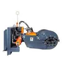 2500-lb Skid Steer Pole Setter, 45' Pole Capacity, 0°-100° Claw Rotation,  Jaw Claw Opening 4" to 20", TMG-SPS46