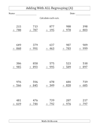 Pin By Maricel Ignacio On Fox Room 5 Addition Worksheets Math Worksheet Addition With Regrouping Worksheets