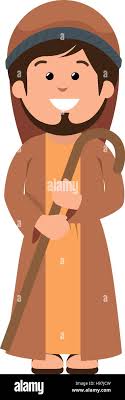 saint joseph manger character vector illustration design Stock Vector Image  & Art