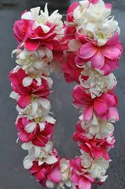 Happy Lei Day This Is One Of My Favorites White Tuberose With Pink Plumeria Hawaiian Lei Hawaiian Flowers Leis