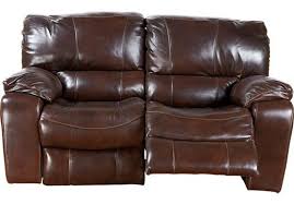 Shop For A Sanderson Walnut Leather Reclining Loveseat At Rooms To Go Find Leather Loveseats That Leather Reclining Loveseat Leather Loveseat Leather Recliner