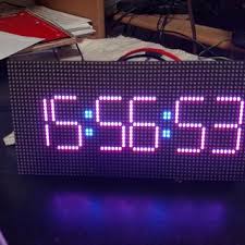 Morphing Digital Clock Big Digital Clock Electrical Projects Clock