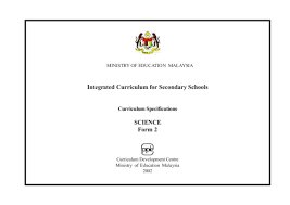 It is also a guide to important things/information every waec candidate should know/have before going for the examination. Pdf Integrated Curriculum For Secondary Schools Curriculum Specifications Science Form 2 Yana Rashid Academia Edu