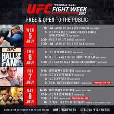 Cody garbrandt ufc apex facility in las vegas, nevada. Ufc Unveils Packed International Fight Week Schedule Of Events In Las Vegas Leading Up To Ufc 213 Mmamania Com